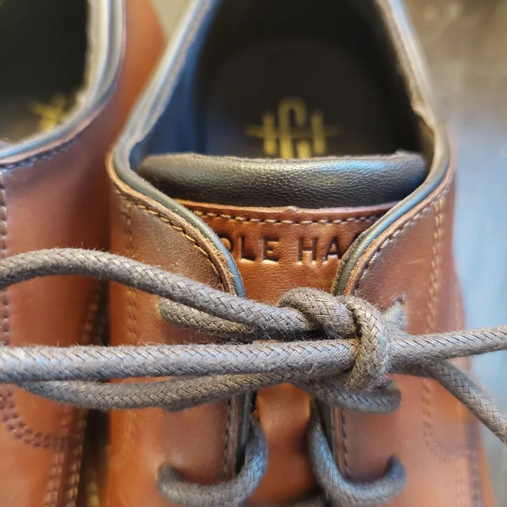 Cole Haan Men's American Classics Montrose Plain Toe Oxford C38960 Tan 8 NEW!